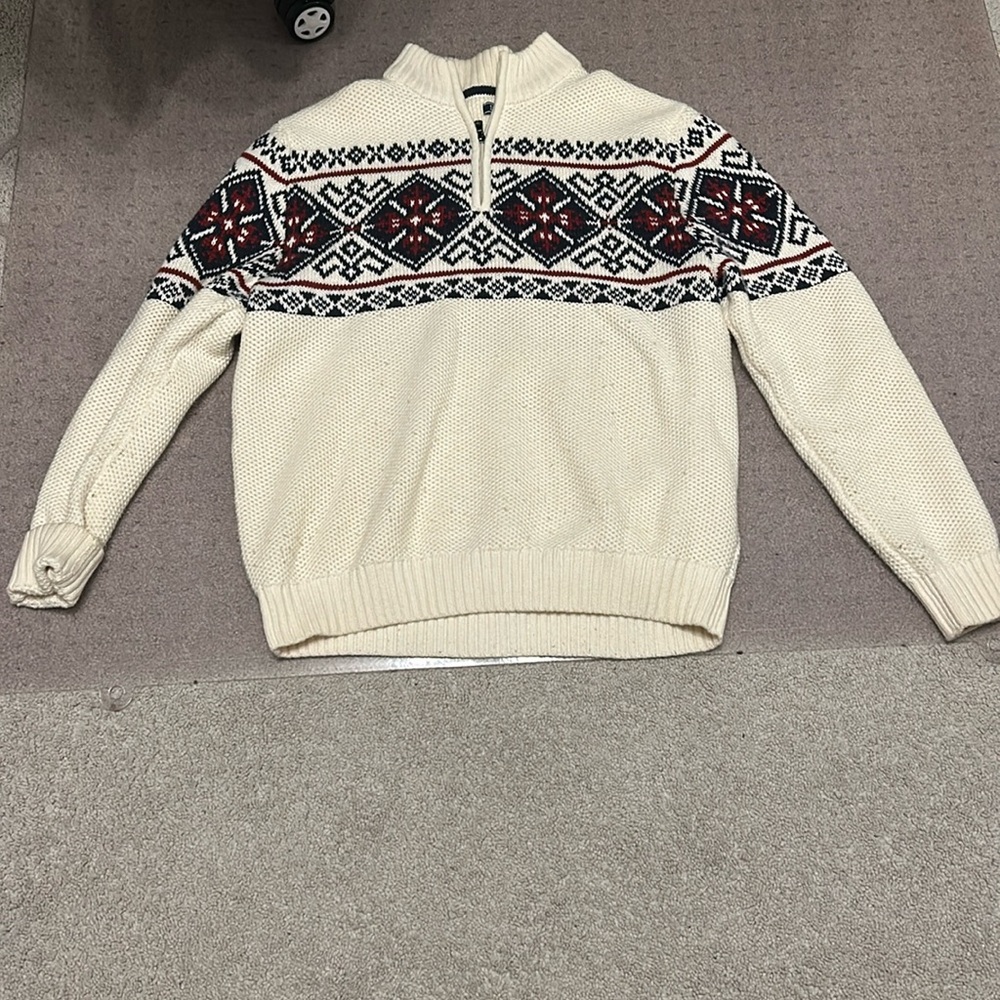 Festive pattern quarter zip from IZOD